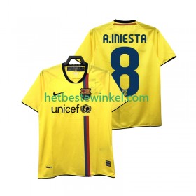 FC Barcelona A INIESTA 8 2008 2009 Voetbalshirts Retro Uit